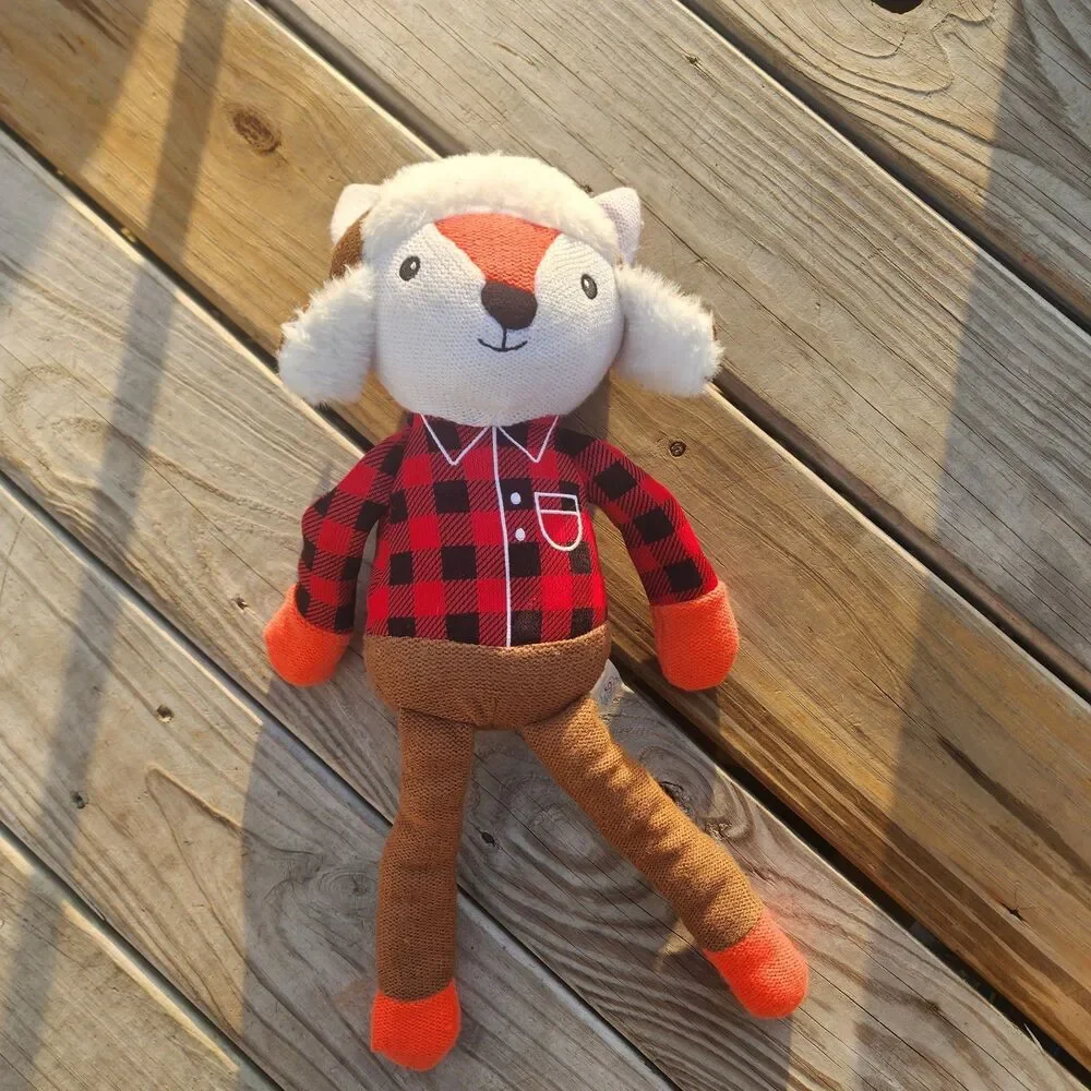 Spark Create Imagine Winter Fox Knit Stuffed Plush 18